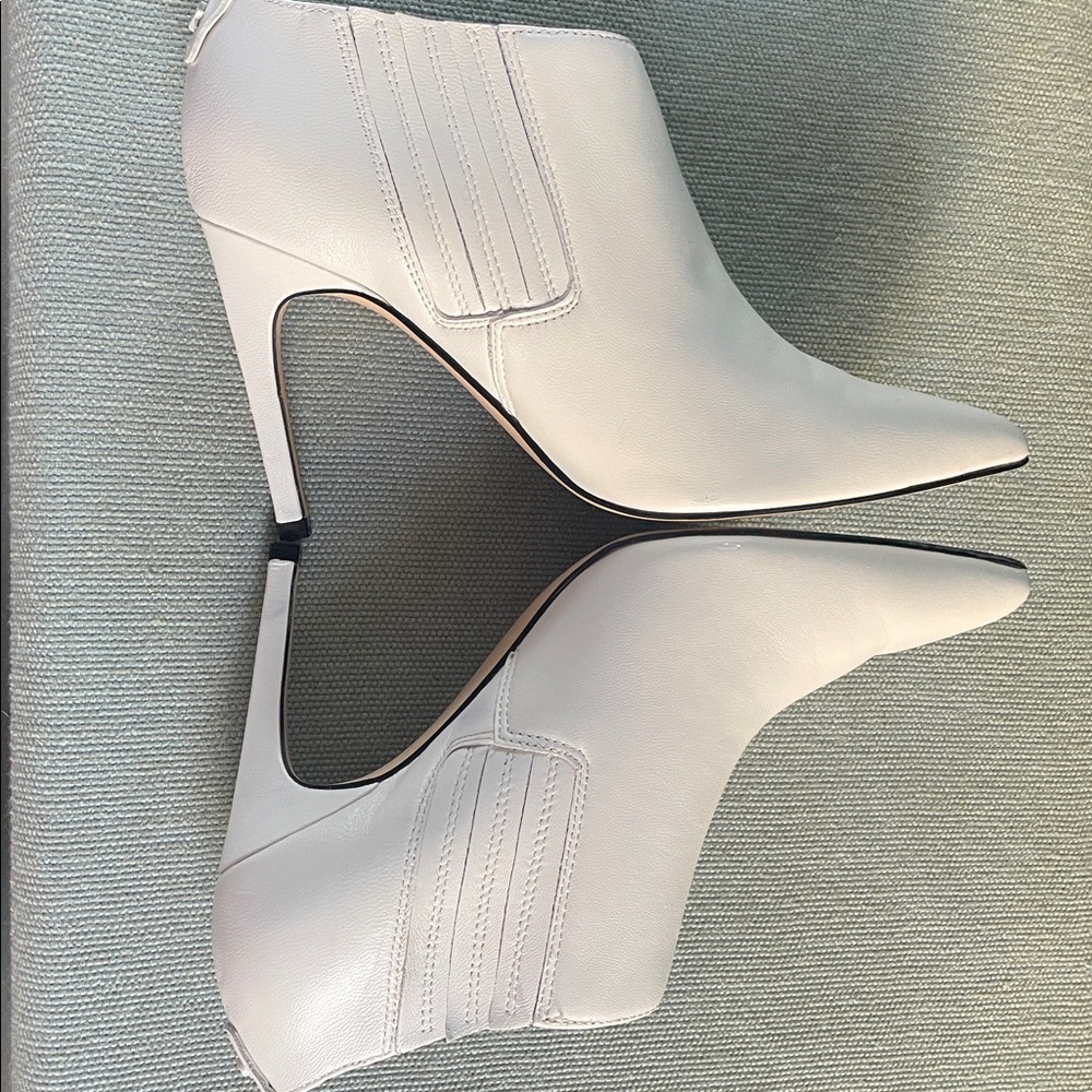 Calvin Klein White Ankle Boots - Picture 6 of 11